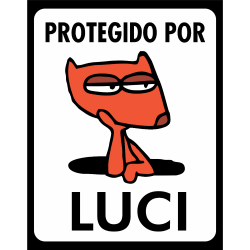 Placa Protegido por Luci